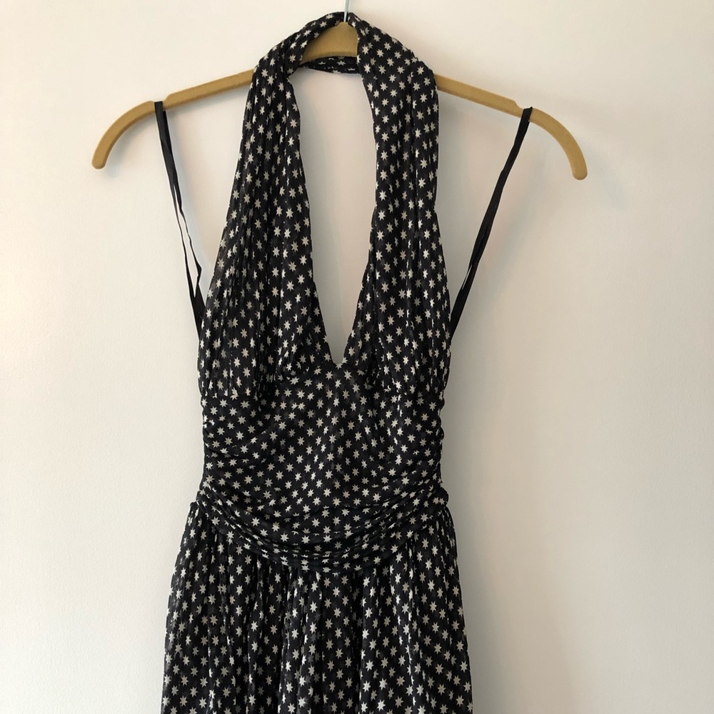 Diane Von Furstenberg gauze halter top